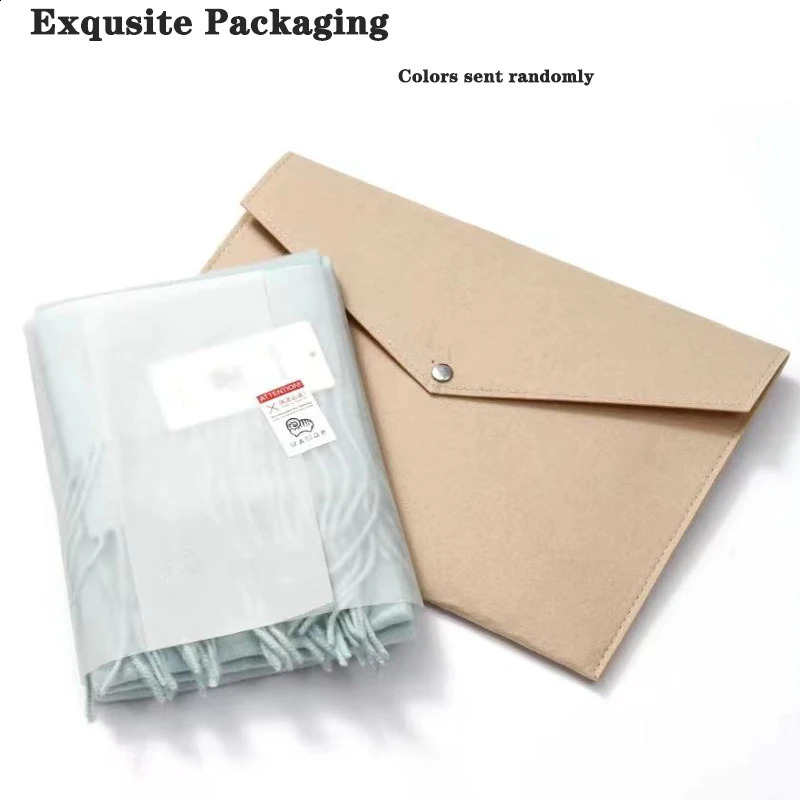 High Quality 100% Wool Scarf Men Women Solid Color Tassel Autumn Winter Business Versatile Classic Warm Soft Muffler Couples 250812