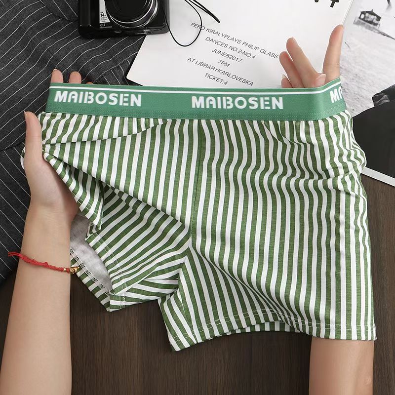 Comfort-Fitting Mens Cotton Boxer Shorts With Stylish Striped Design Arrow pants