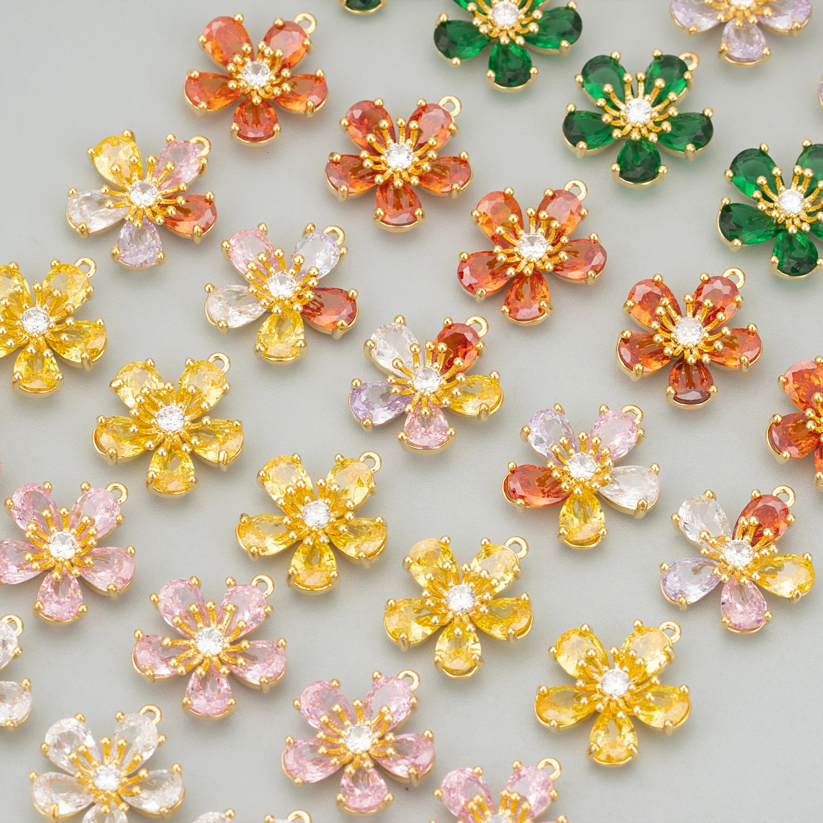 GUFEATHER ME58jewelry accessories18k gold platedcoppernickel freezirconscharmsdiy pendantsjewelry making6pcs/lot 250807