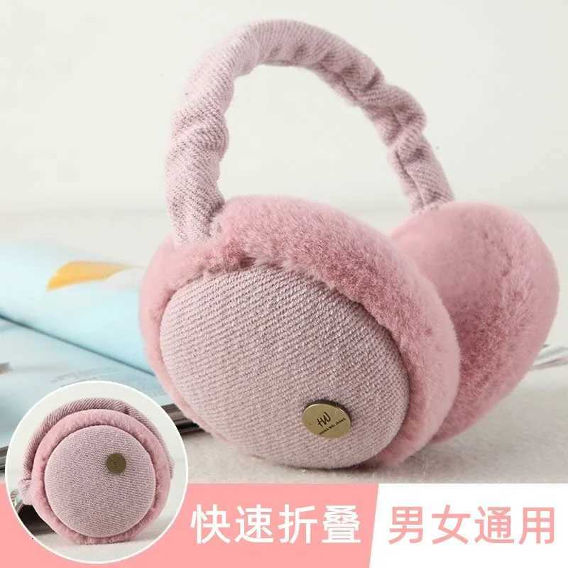 Winter Warm Plush Ear Muff Soft Headphone Style Ear-cap Foldable Earflap for Ladies Outdoor Skiing Anti-Windshield Ear Warmer XJ250812