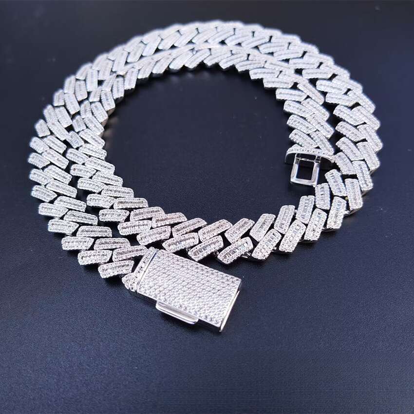 Hot Selling 13mm Hip Hop Cuban Box Clasp Design Men's Trendy Versatile Necklace 111