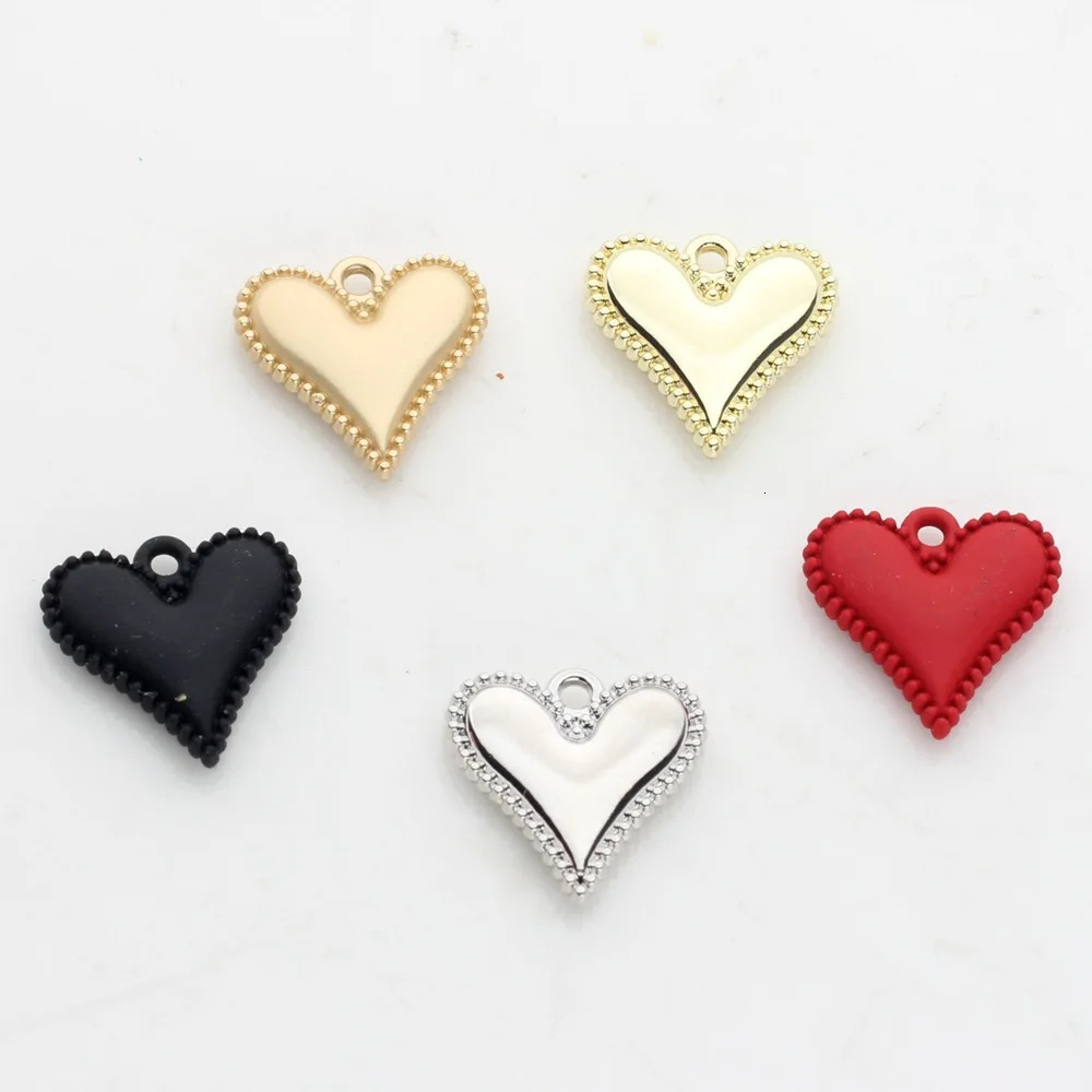 Classic Zinc Alloy Heart Charms for DIY Handmade Jewelry Wholesale 250807
