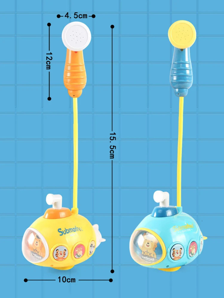 Baby Bath Toys for Kids Electric Submarine Shower Sucker Baby Toys Spray Water Toys Bathtub Toys Sprinkler Baby Shower 250811