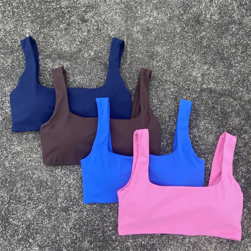 Solid Color Sports Bra Gym Crop Top Vest Women High Impact Fitness Bralette Push Up Running Tight Underwear With Chest Pad Z250812