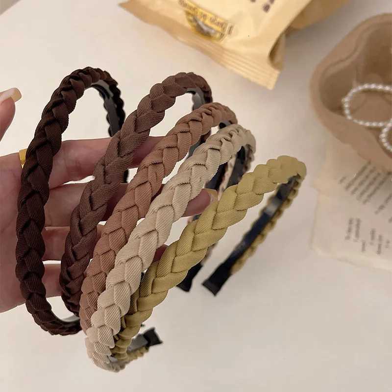 100% Woven Fabric Band Solid Thin Band Double Bohen Anti-Slip Band Bandwidth Bezel Hoop Girl Hair Accessories X250812
