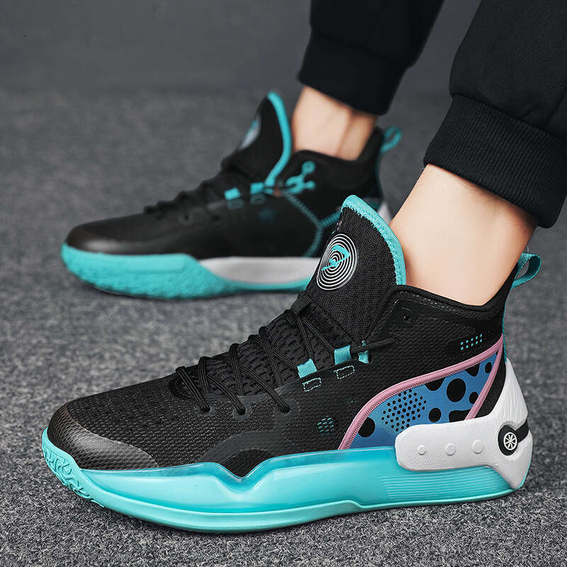 Yushuai 16 Mid-Top Basketball Men's MD High Elastic Sole Molded Free shipping Dad Shoes Women's Student Practical Sports Boots