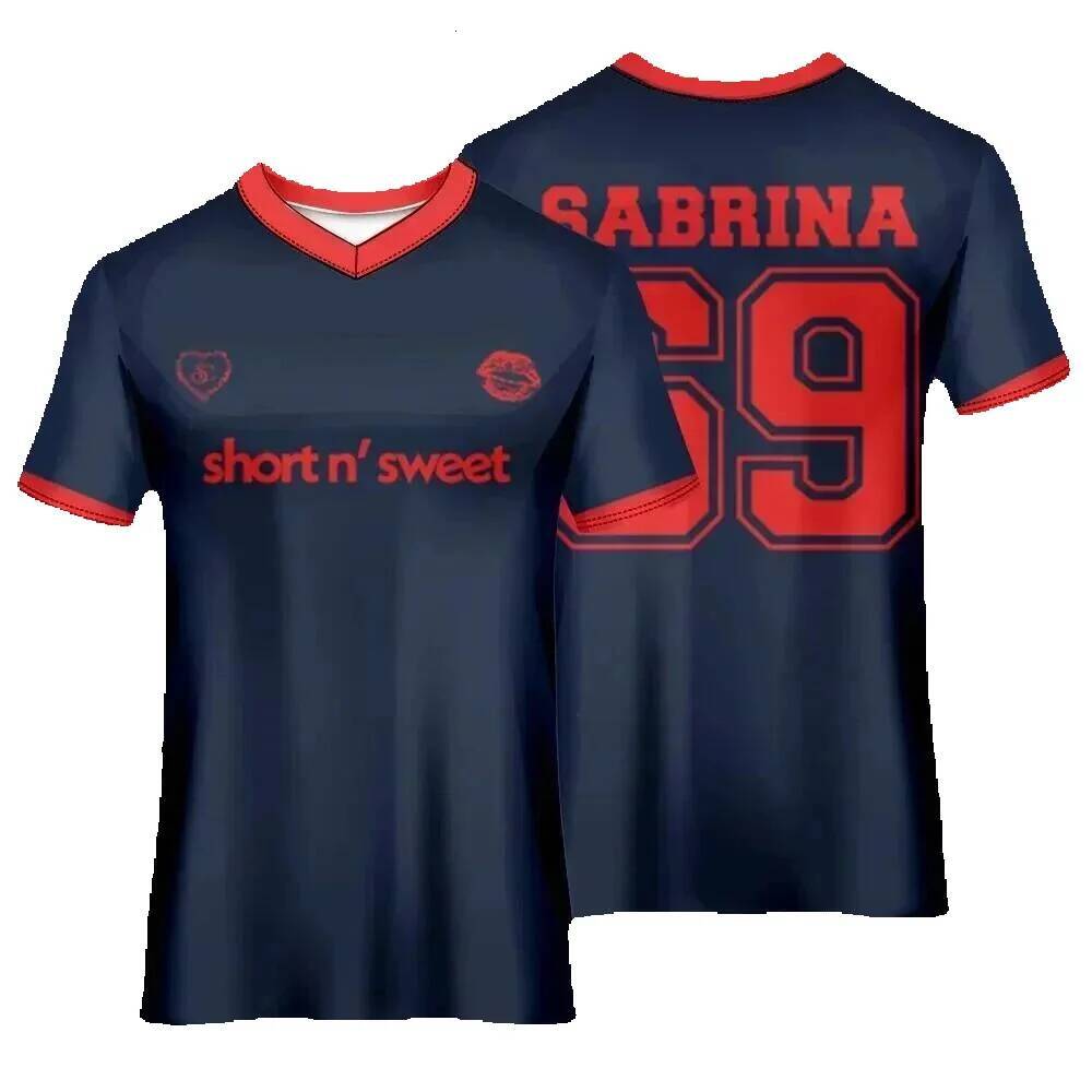 Sabrina Carpenter Fan Jersey 2025 Chinese New Year/Summer Sportswear for Men and Women 3D Printed T-shirt