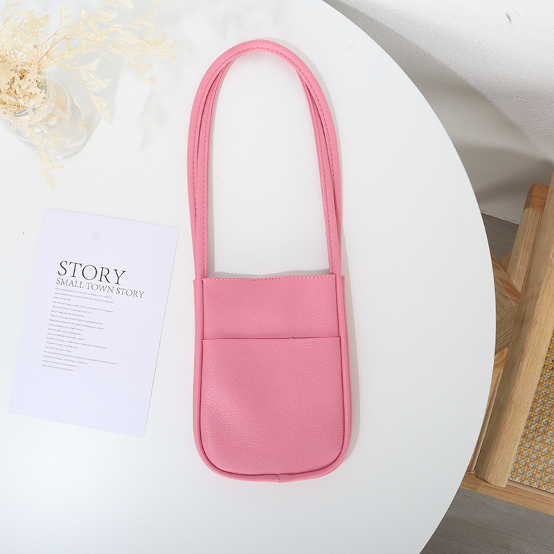 New Summer Dopamine Matching Pink Small Shoulder Student Cheap Women's Phone Underarm Bag