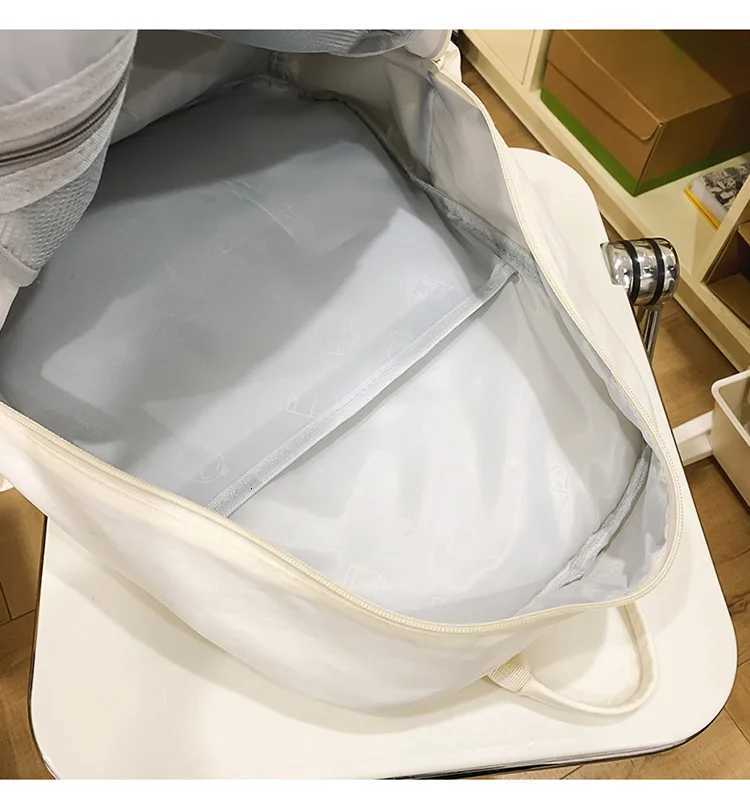 Nylon backpack large capacity multi-layer college student backpack outdoor leisure travel backpack Y250811