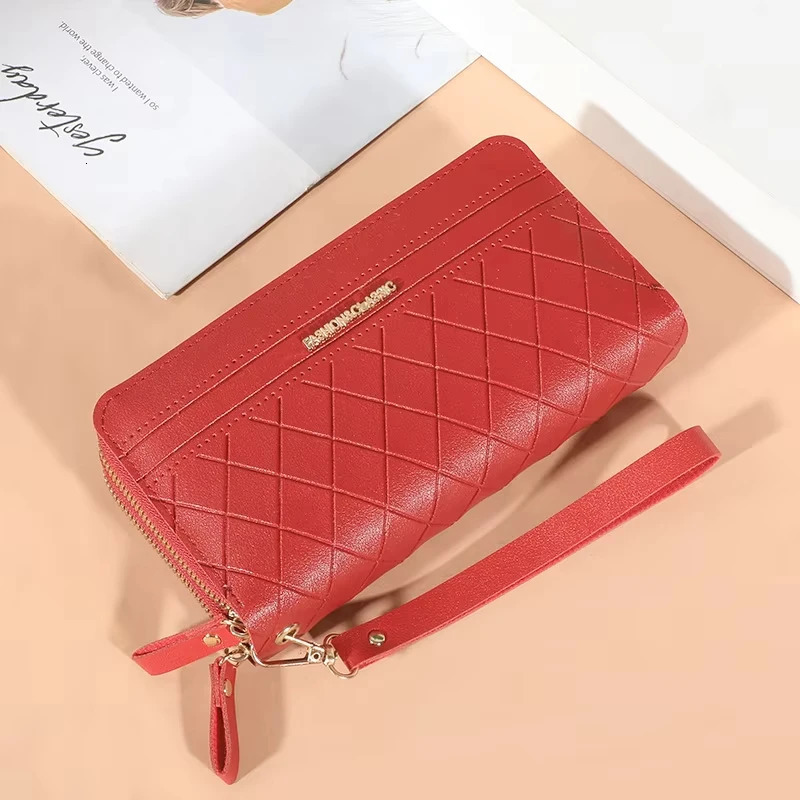Long Womens Wallet Female Purses Tassel Coin Purse Card Holder Wallets Double Zipper Pu Leather Clutch Money Phone Bag 250809