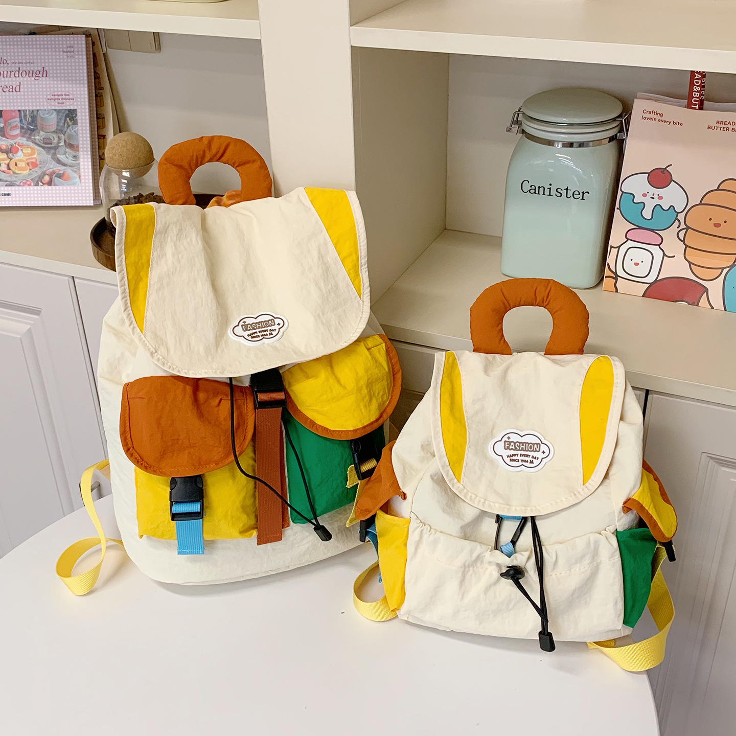 2025 Designer's New Cartoon Cute Backpack High Value Large Capacity Student Backpack Leisure Multi functional Single Shoulder Commuter Bag