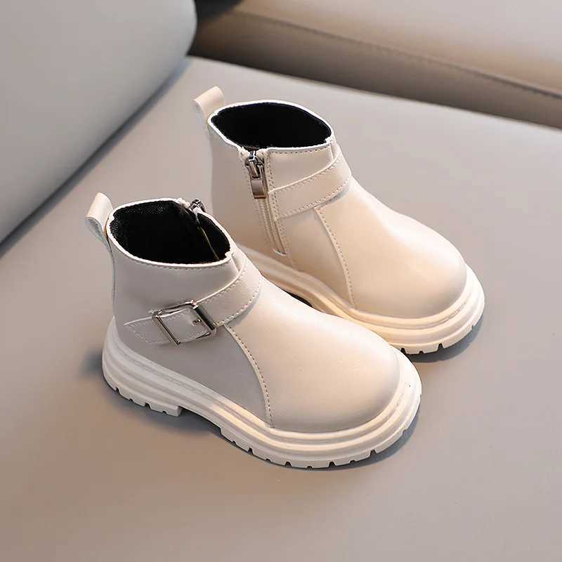 2023 New Britain Sle Solid Color Classic Ankle Boots for Boys Kids Non-slip Platform Boots Child Sneakers Ankle Boot XJ250812