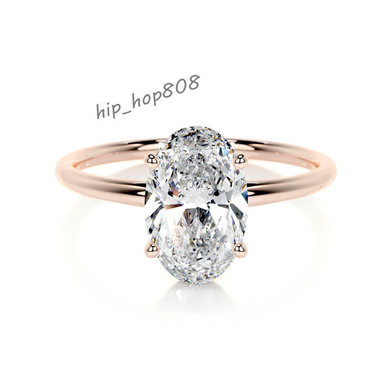 SPEEDIN Classic Designs 1ct DEF VS VVS IGI Certificate Oval Cut 10k 14k 18k Gold Lab Grown Diamonds Gold Rings