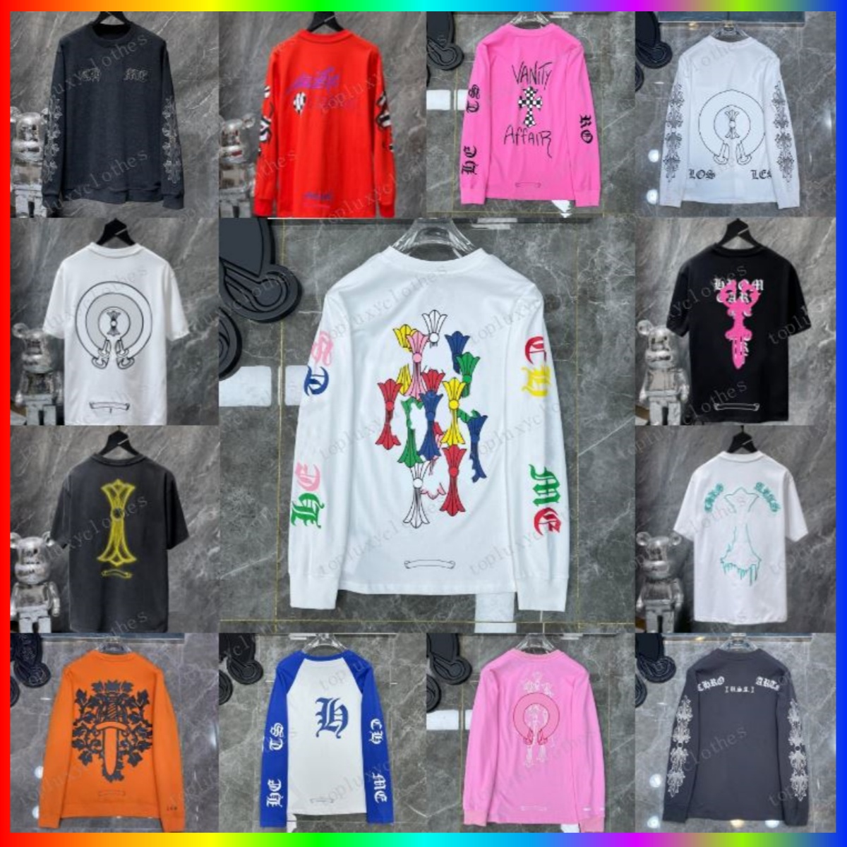 Chrome Hoodie Designer Hoodies Sweatshirts Men Women Long Sleeve Tops High Street Styles Running Jacket Pullover Hooded Cardigan Loose T Shirts Man Hoody Clothing