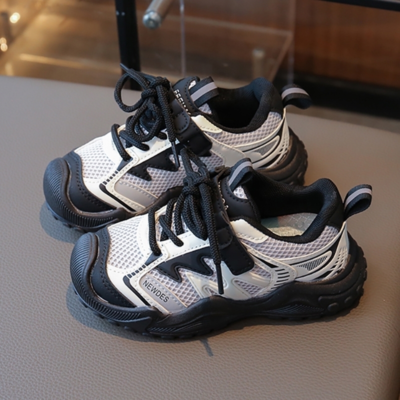 Autumn Sport Shoes For Children PU Leather Boys Girls Running Antislippery Teenagers Kids Sneakers Casual Shoes w250725