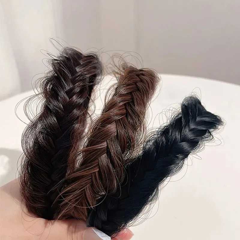 Fashion Wig braid band Wen Synthetic Wig Twist Braided Hair Bands Girl Bohen Hoop Fishbone Braids Hair Bands Decor X250812