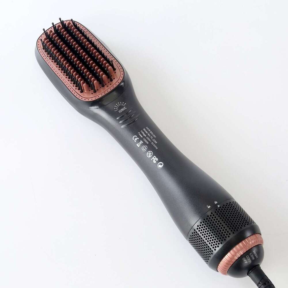 New Electric In Hot Air Styling Hair Dryer Comb Curling Iron