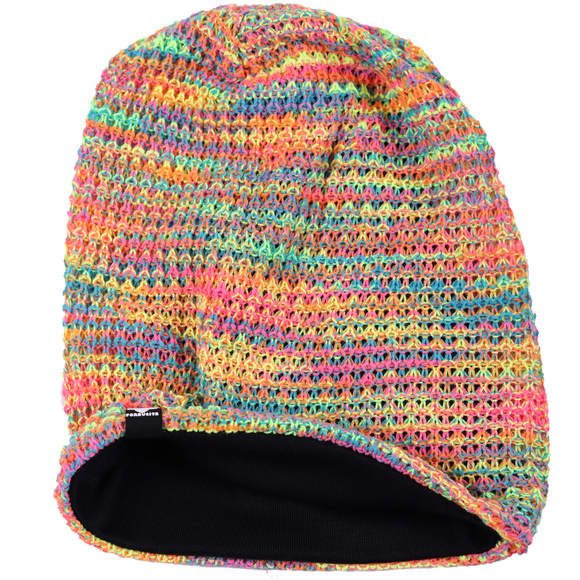 Multicolor Knit Slouchy Beanie Hat for Women & Men - Lightweight Breathable Baggy Skull Cap for Spring Summer Autumn Streetwear