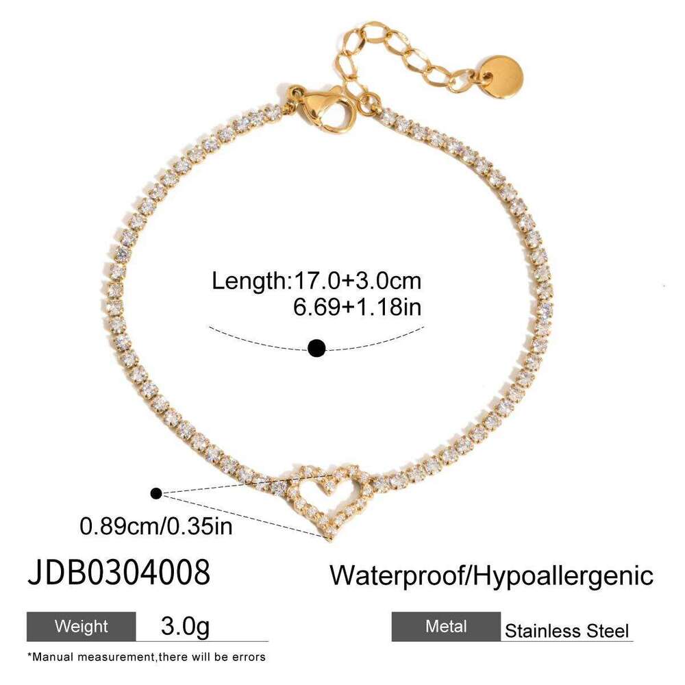 Stainless Zircon Jewelry Light High-end Non-fad Titanium Steel Jewelry Bracelet Designer for Women