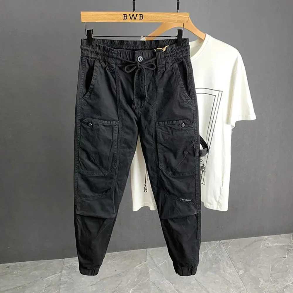 Mens Trousers Summer Cargo Pants Retro Streetwear Pockets Jogger Pants Casual Harem Trendy Fit Daily Thin Mens Clothing 2024 X250812