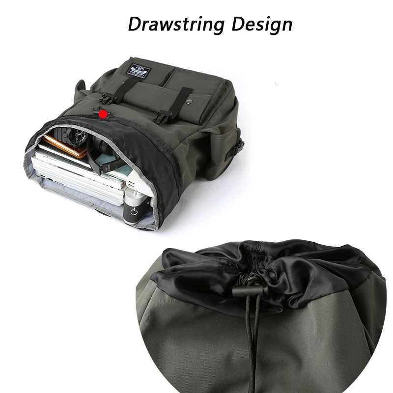 Fashion Waterproof Large Capacity Drawstring Backpack for Men Oxford Durable Travel College Student Laptop School Bag W250812