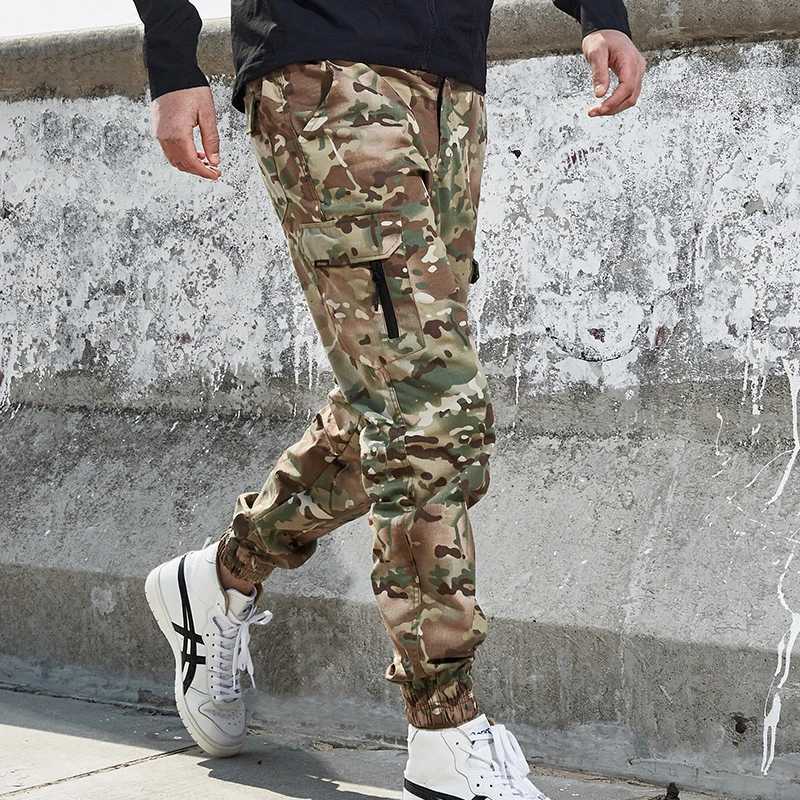 Mege Brand Tactical Jogger Pants US Army Camouflage Cargo Pants Streetwear Men Work Trousers Wear Resistant Urban Spring Autumn X250812
