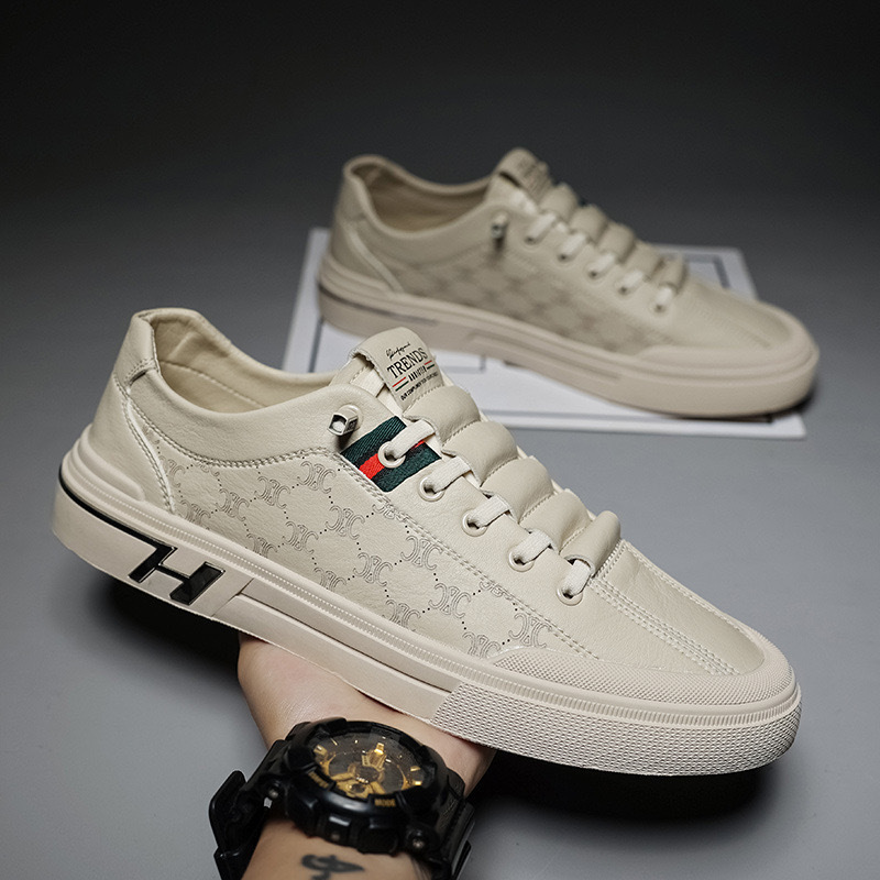 free shipping for designer Running Shoes Versatile sports white sneakers men's casual leather shoes and trendy shoes all in one go