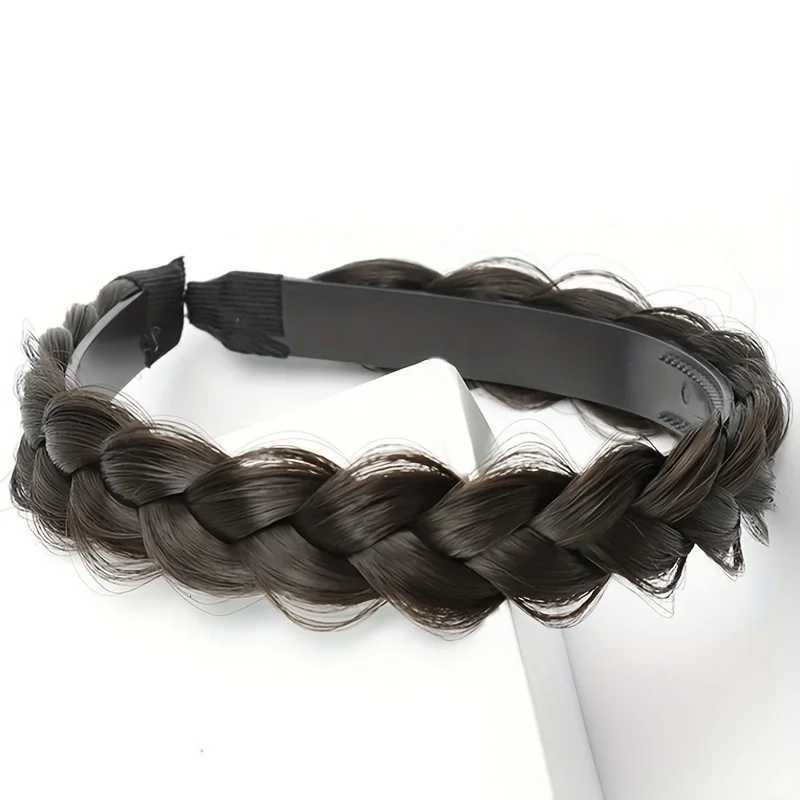 Elegant Bohen Braided Wig Band for Women - Non-Slip Teeth Design Vintage/Boho Style Plastic Hair X250812