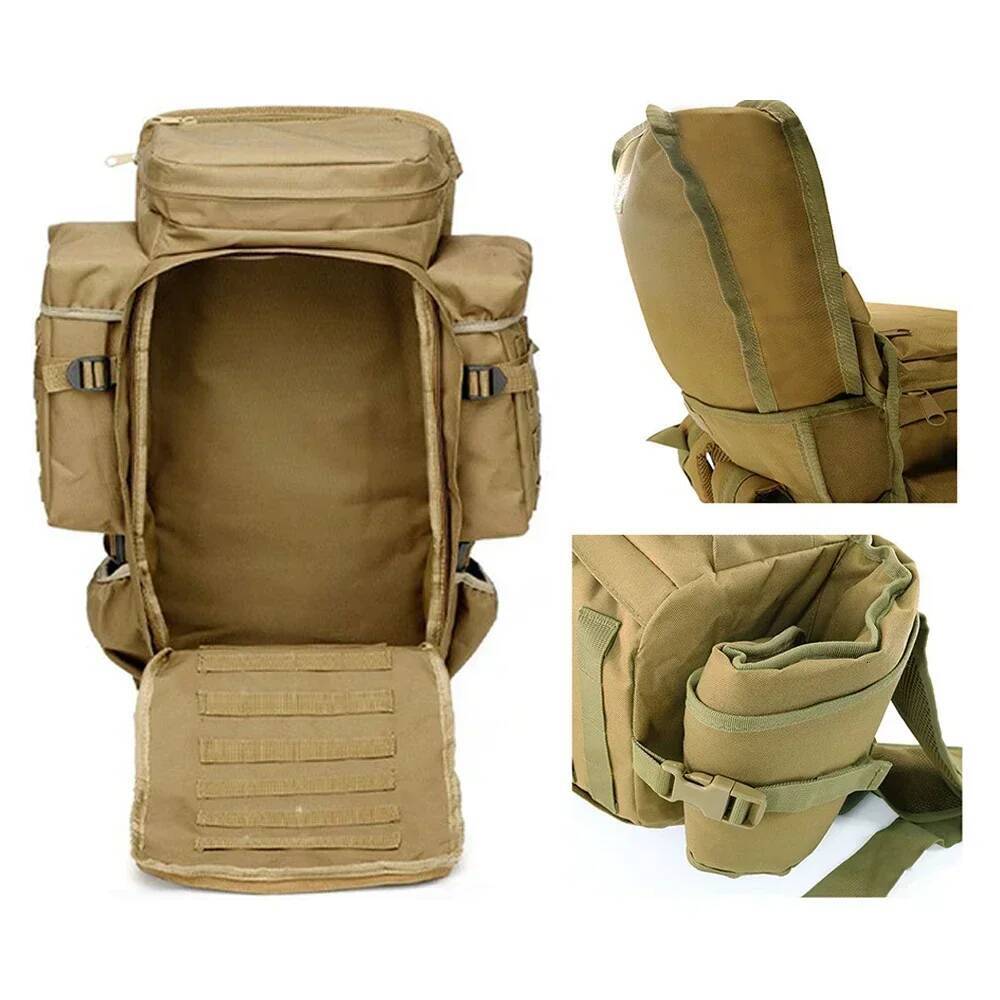 Tactical Backpacks Large Capacity 70L Assault Bags Molle Outdoor Pack for Trekking Camping Hunting Hiking Gun Bag high-quality