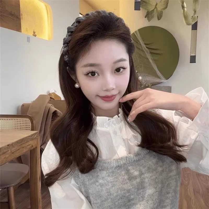 Elegant Temperament Rhinestone Mesh Band for Women Toothed Non-Slip Hair Band Fashion Girl Face Washing Band X250812