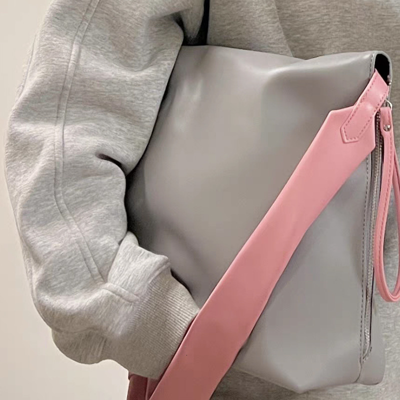 Spring New High-End Large Capacity Tote PU Fashion Single Shoulder Textured Crossbody Exquisite Small Square Bag