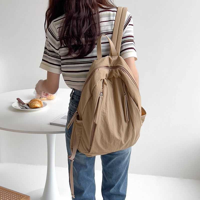 Large Capacity Women Backpack Lightweight and Versatile College Student backpack fit A4 paper Y250811