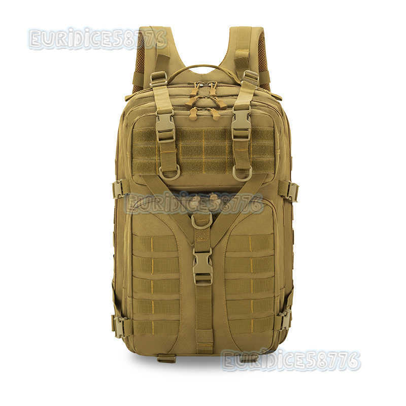 New Tactical Camouflage Backpack Mens Outdoor Mountaineering Hiking Camping Multi-functional Large Capacity Backpack H250811