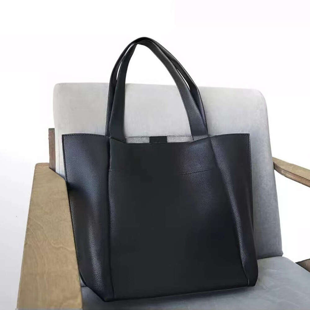 Spring Summer PU Large Capacity Tote Soft Leather Zipper Women's Bag For Work Commute Laptop B5
