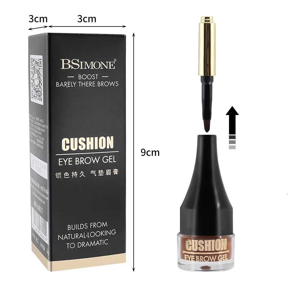 4 Colors Brown Black Eyebrow Cream Enhancers Waterproof Long-lasting Air-cushion Dye Brows Gel Tinted Makeup Liquid Eyebrows 250809