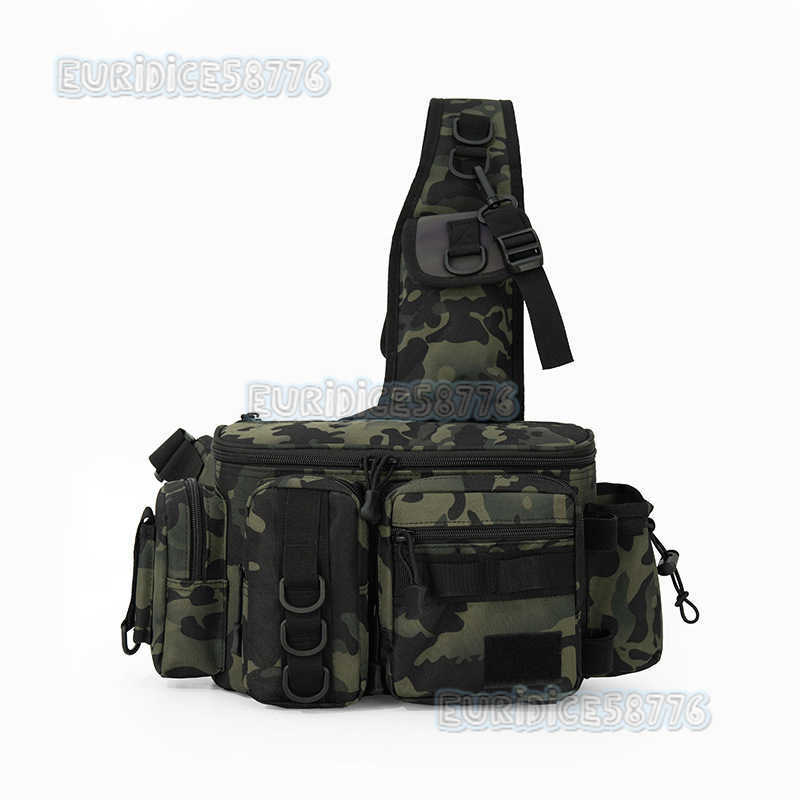 New Multifunctional Lure Bag Crossbody Fishing Bag Outdoor Sports Rod Storage Hiking Waist Bag H250811