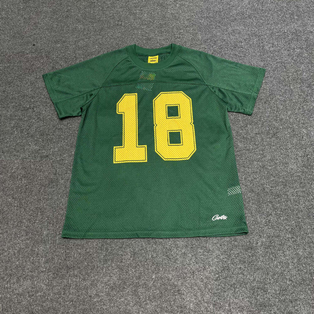 Trendy Brand New 18 Mesh Short Sleeve Jersey T-Shirt Hip Hop Loose Breathable Sports Summer