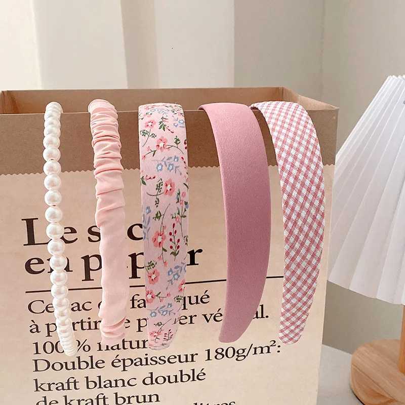 5pcs Set Fashion Wen Cloth Hair Bands dress bands Girls Hairband Hair Hoop Women Hair Accessories wear X250812