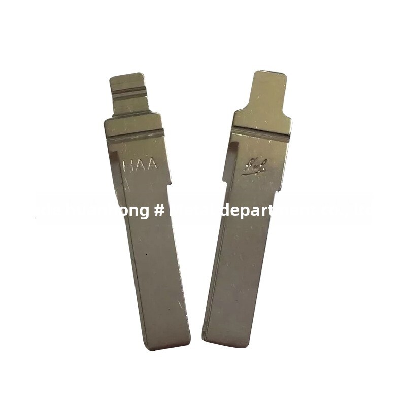 Remote Blank Suitable for Audi A6L Original Brass Middle Slot Folding Key Head Button Luxury Car