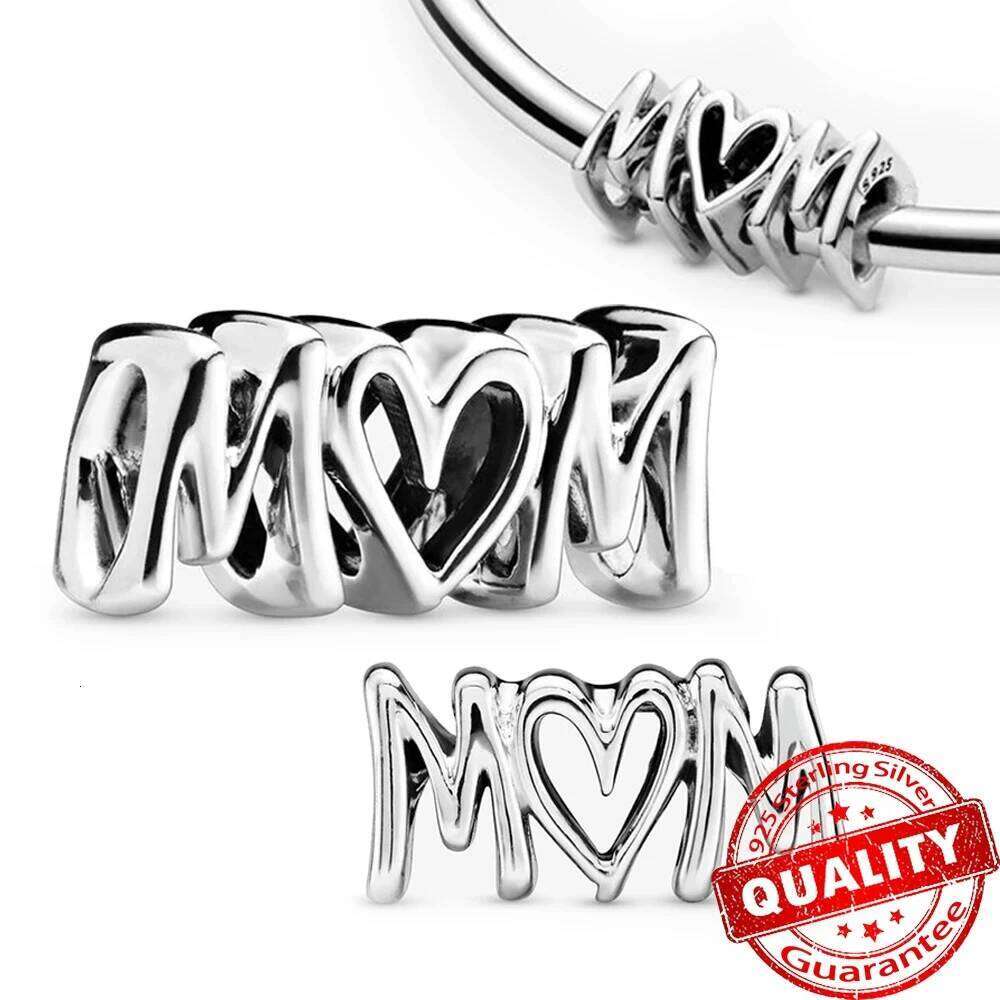 2025 New 925 sterling silver charms beads Mother Daughter Dangle Charm Fits Bracelet Sterling Silver Love Mom Beads DIY Necklace Jewelry Gift