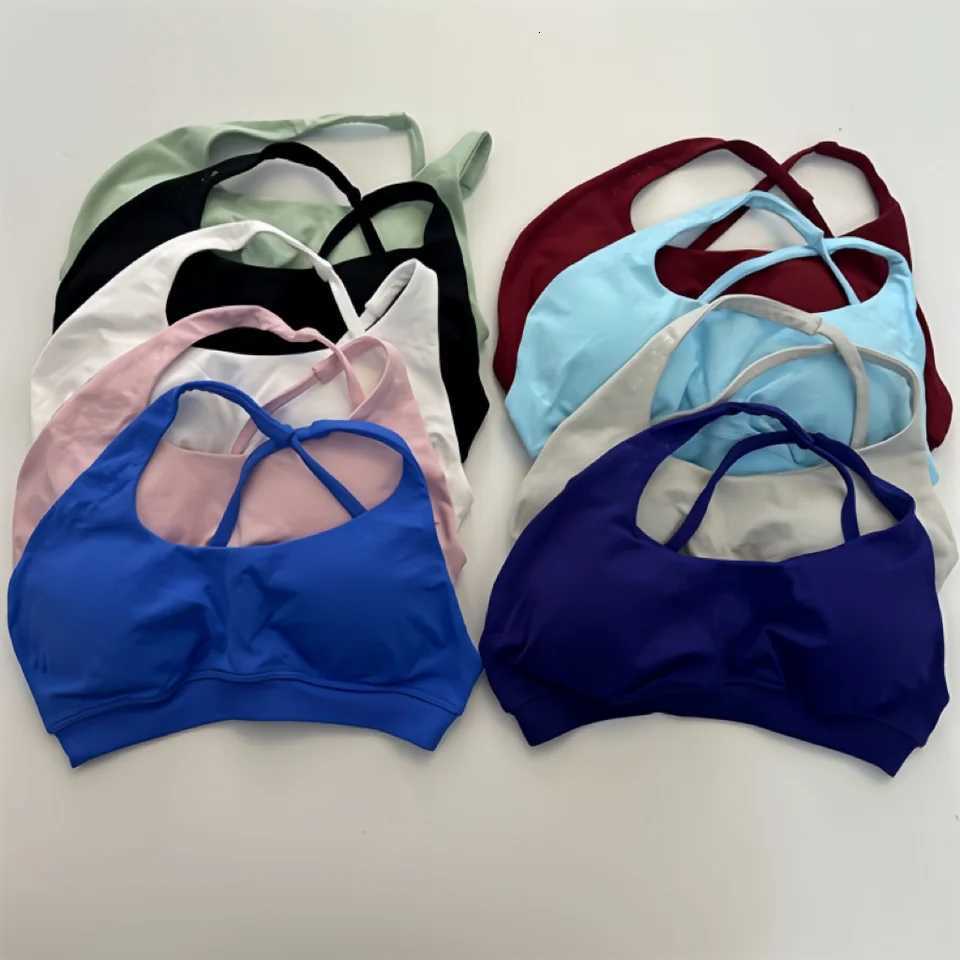 Asymmetric Sports Bra for Women One Shoulder Padded Top Bra Hollow Out Sexy Gym Bra Openback Workout Tops Z250812