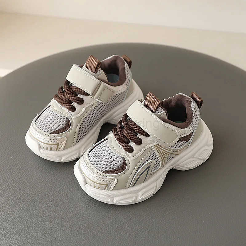 2025 Spring Autumn New Boys Kids Sport Shoes Girl Baby Toddler Mesh Breathable Casual Running Shoes Soft Soled Children Sneakers T250812