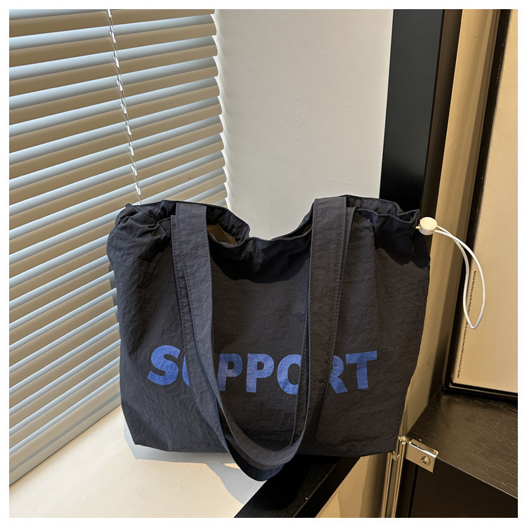 Lazy Style Printed Korean Candy Color Autumn Large Capacity Canvas Letter Trendy Underarm Handbag Shoulder Tote Women s Bag ddmymarket