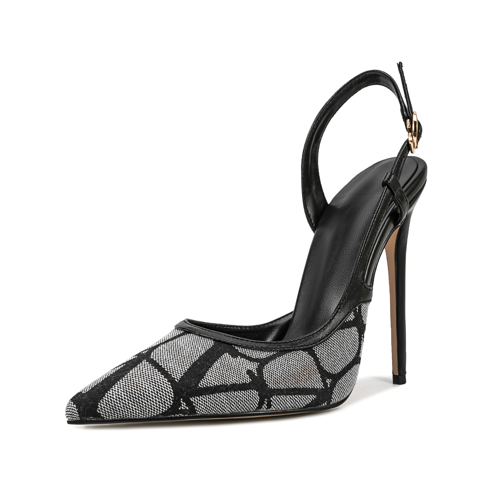 2025 Runway Pointed Stiletto Sandals - Ultra Thin Straps Backless Heels (8cm+) Black and Brown