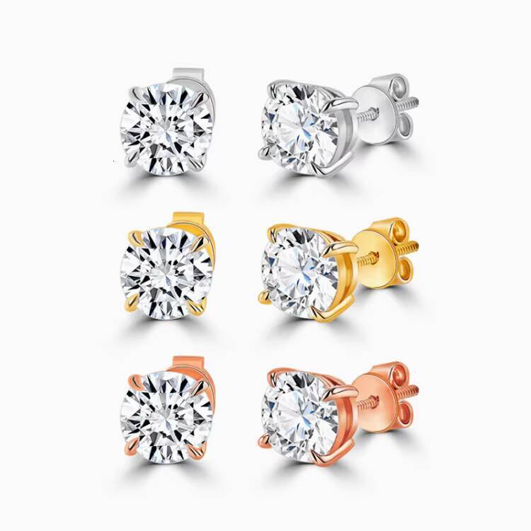 Starsgem 14k 18k Diamond Stud Earrings Lab Grown Diamond Earrings Lab Grown Diamond Jewelry Ready to Ship