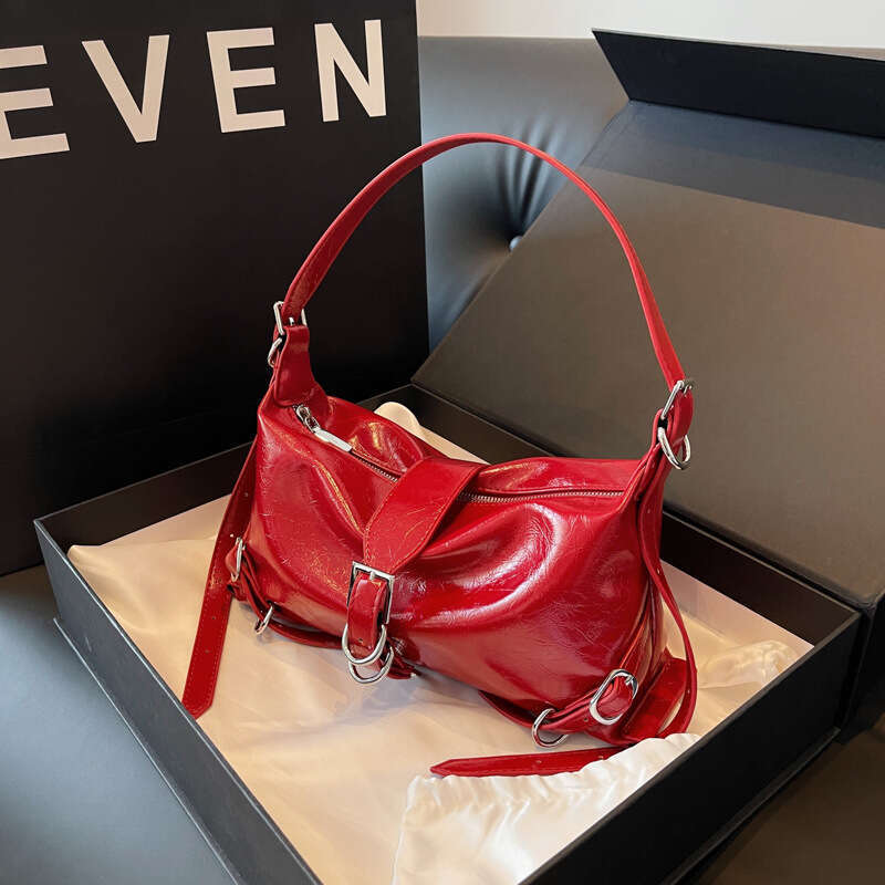 Trendy Women's 2025 New Fashionable Textured Shoulder Underarm Autumn Style Crossbody Bag