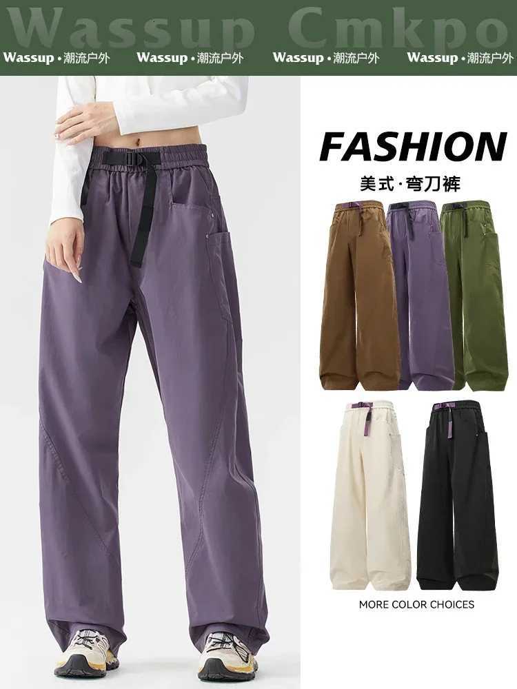 Wassup Cmkpo American Machete Assault Pants Womens New Wide-Leg Overalls Outdoor Hiking Waterproof Mountaineering Pants W250812