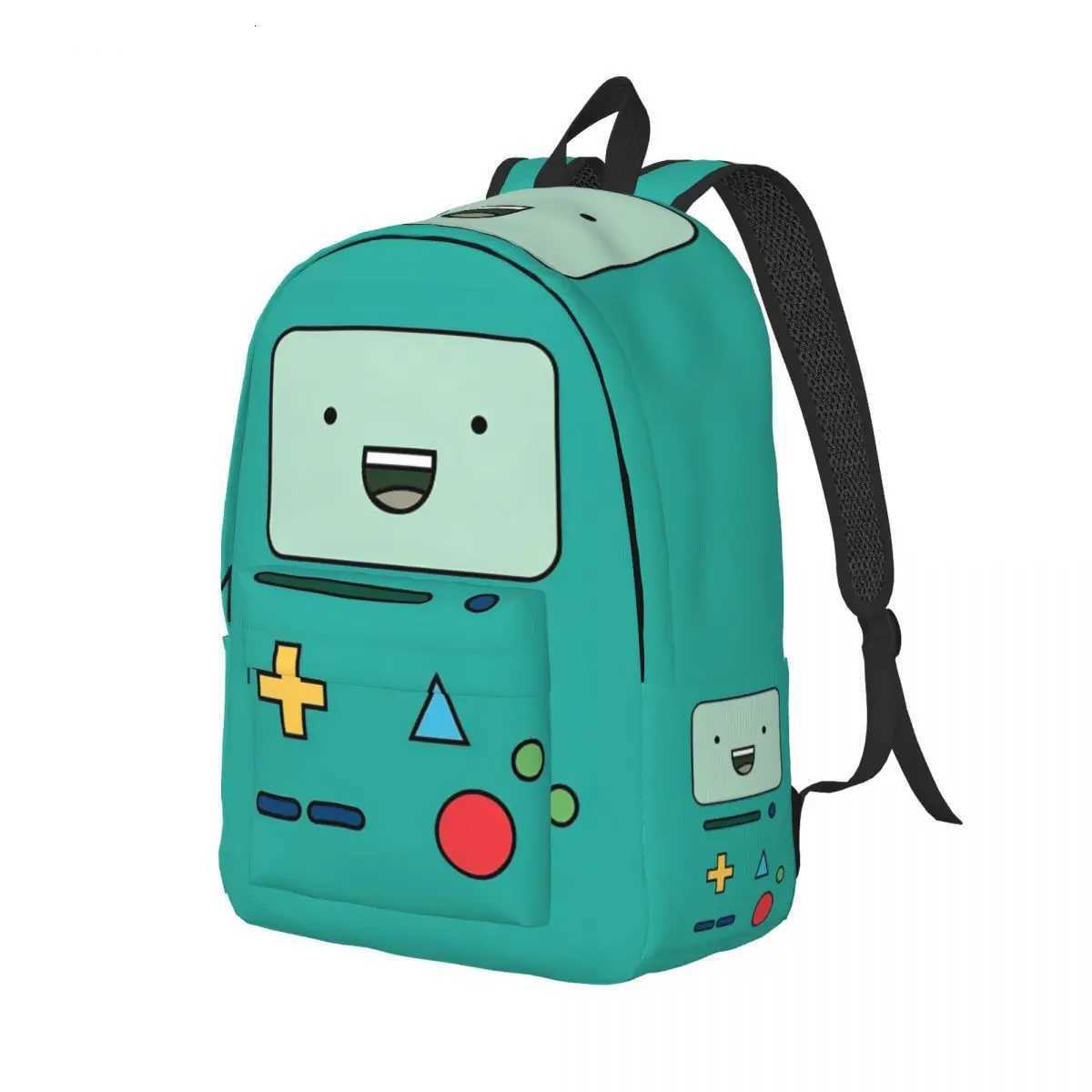 BMO Adventures Time Cartoon Backpack for Men Women Casual High School Work Daypack Laptop Computer Shoulder Bag Sports Y250811