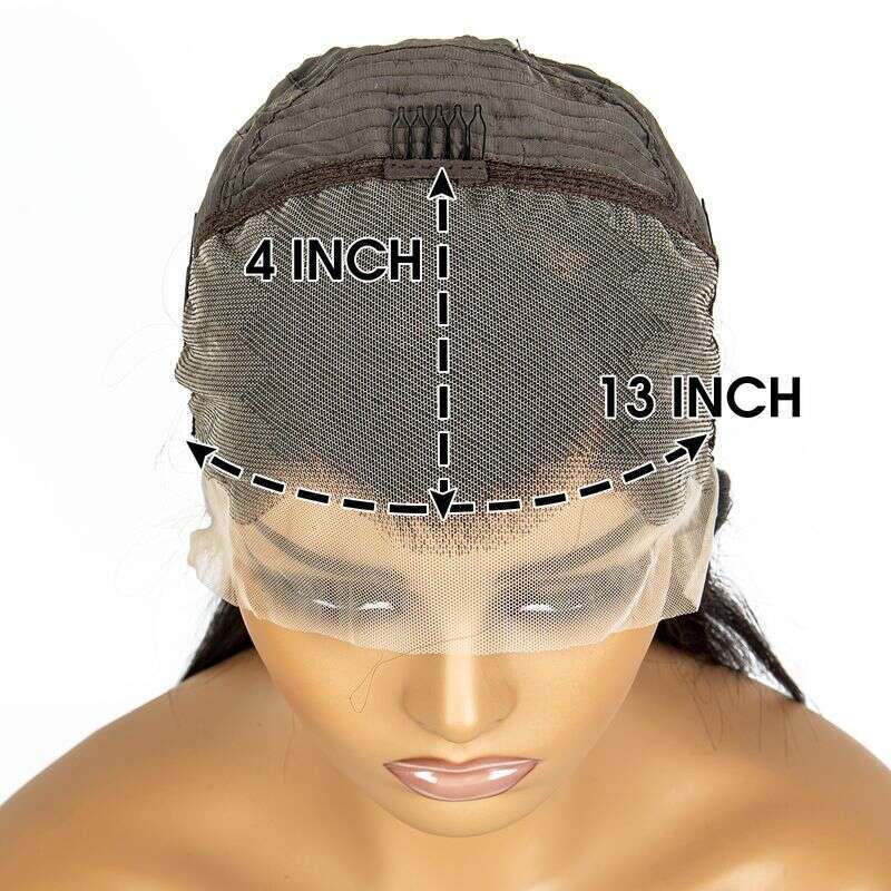13X4 Lace Front Pre Plucked Hairline With Baby 180 Density 10A Straight Human Hair Wigs For Women