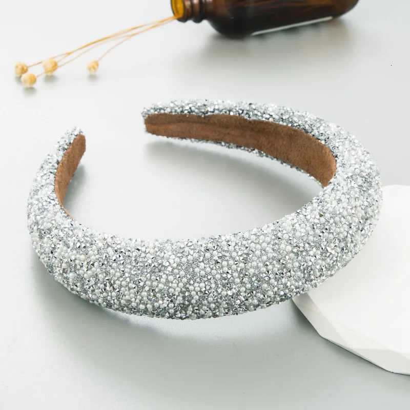 Luxury Crystal Wide Bands for Women Girls Fashion Hairbands Elastic Hair Hoop Wash Face Hair Bands Female Hair Accessories X250812